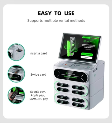 Bajie Mobile Power Charging Station with Screen Self-service Vending Machine Easy to Rent and Return Suitable for Commercial