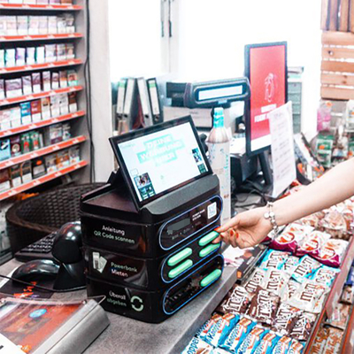 Bajie Mobile Power Charging Station with Screen Self-service Vending Machine Easy to Rent and Return Suitable for Commercial