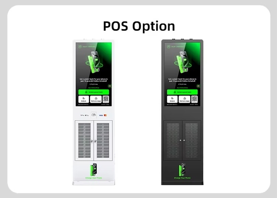 Touch Screen Advertising 24-72 Mobile Phone Power Banke Station 6000mah/8000mAh Outdoor Shared Fast Charging Vending Machine