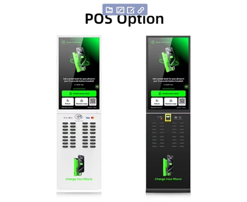 Bajie Charging 2025 New Products Touch Screen Advertising Shared Power Bank Fast Charging Rental Mobile Phone Charging Station