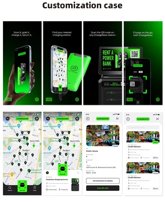 Bajie Charging 2025 New Products Touch Screen Advertising Shared Power Bank Fast Charging Rental Mobile Phone Charging Station