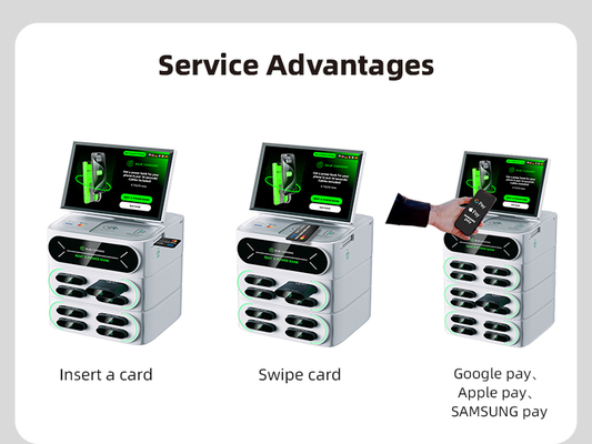 Bajie Charging NFC Payment Mobile Phone Vending Machines Terminal Shared Power Bank Charging Station Suitable for Shopping Malls