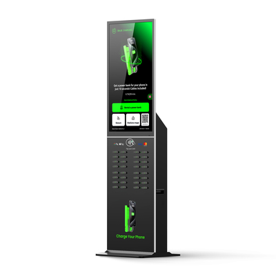 32-Slot High-Capacity Touch Screen Cell Phone Charging Station 180W Power LI-Polymer Battery Fast Charging Cable Plug Included