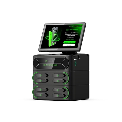 Power Bank with Rental System Multi Device Charging Station with Touch Screen  8 Slots  Phone Charging Locker Station