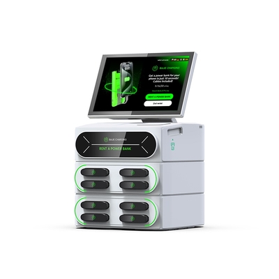 Multi Device Charging Station with Touch Screen with Screen 8 Slots Phone Charging Station an Embedded POS Stackable Station